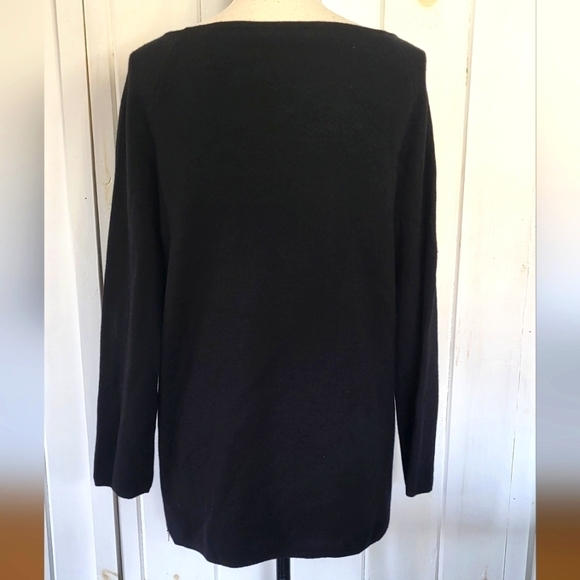 Tory Burch Merino Wool Side Zip Tunic Sweater - Picture 6 of 14